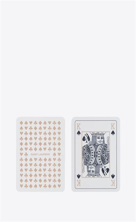 ysl playing cards